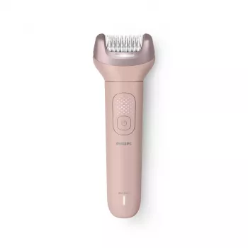 Philips Epilator Series 9000 BRE718/00 Depiladora inalámbrica para uso en húmedo y seco con 32 pinzas, discos cerámicos, Opti-Light, 2 velocidades, batería de litio, 40 min de autonomía, incl. accesorio de contacto óptimo, accesorio para zonas sensibles, guante exfoliante