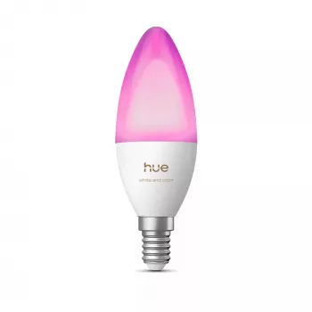 Philips Hue White and Color Ambiance B39 Bombilla vela E14 5,3W 470lm Bluetooth Zigbee pack de 1