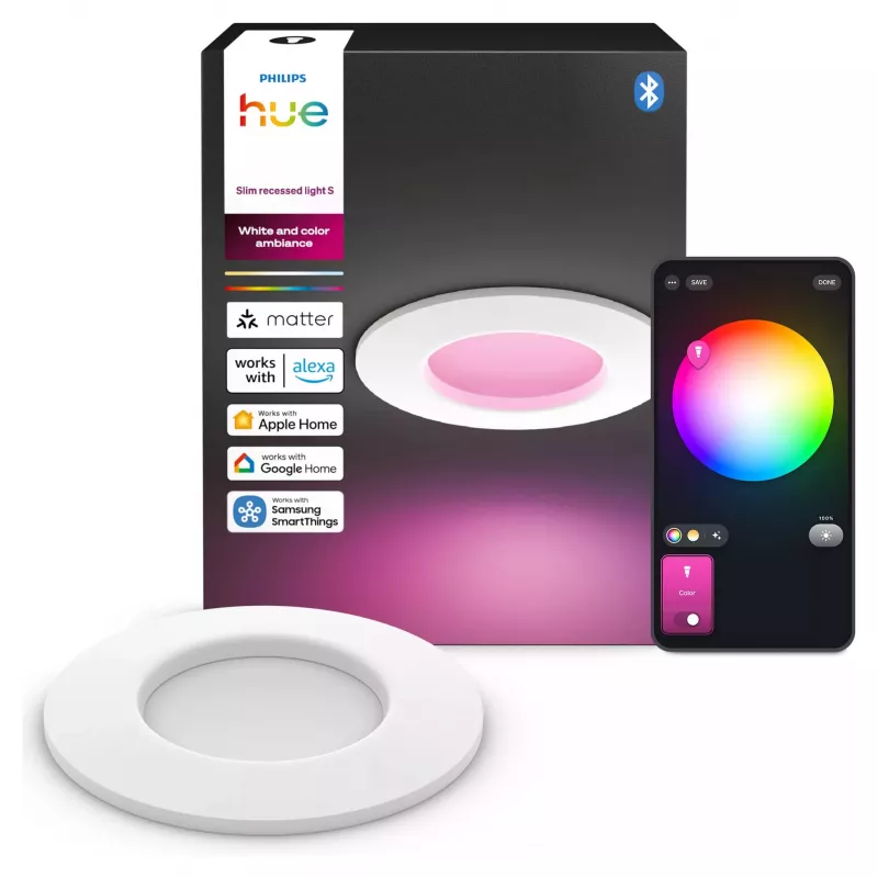 Philips Hue White & Color Ambiance Slim Recessed Light S EMEA blanco