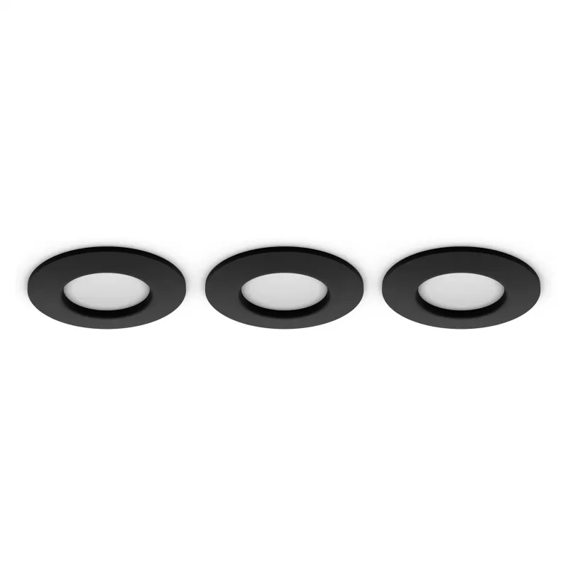 Philips Hue White & Color Ambiance Slim Recessed Light S x3 - negro