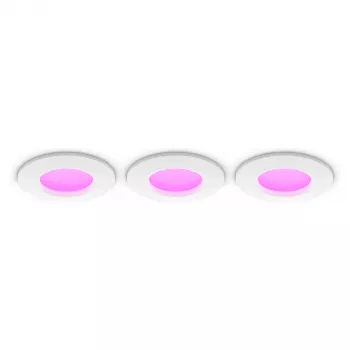 Philips Hue White & Color Ambiance Slim Recessed Light S x3 - blanco