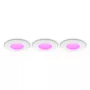 Philips Hue White & Color Ambiance Slim Recessed Light S x3 - blanco