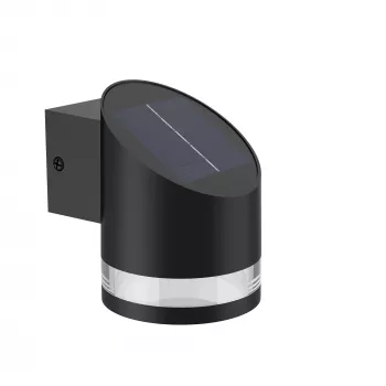 Aplique de exterior Philips Outdoor Solar Fyve con sensor de luz diurna negro
