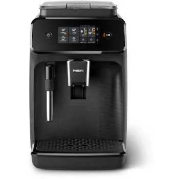 Philips Series 1200 EP1220/00 cafetera superautomática con espumador de leche, negra