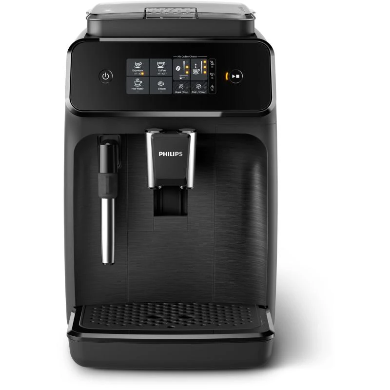 Philips Series 1200 EP1220/00 cafetera superautomática con espumador de leche, negra