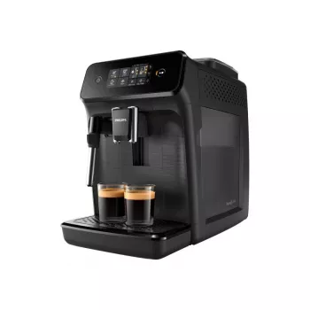 Philips Series 1200 EP1220/00 cafetera superautomática con espumador de leche, negra