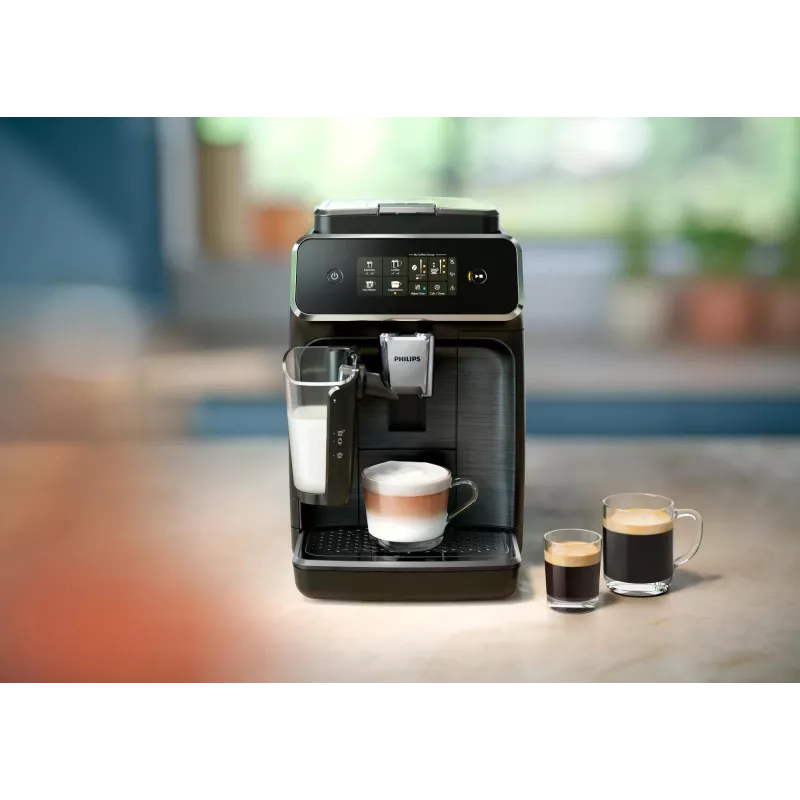 Philips Series 2300 LatteGo cafetera superautomática EP2339/40 negra/plata