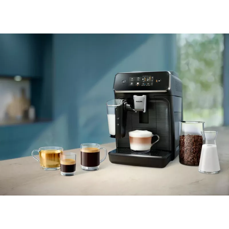 Philips Series 2300 LatteGo cafetera superautomática EP2339/40 negra/plata