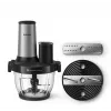 Philips Series 5000 Picadora de alimentos HR1504/00, 800 W, bol de 2,1 L, blanco