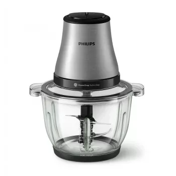Philips Series 5000 Picadora de alimentos HR1504/00, 800 W, bol de 2,1 L, blanco