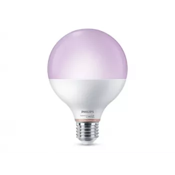 Philips Smart WFB 75W G95 E27 822-65 RGB 1PF/6 – 9W bombilla LED inteligente, 1055lm, E27, RGB/Tunable White, regulable