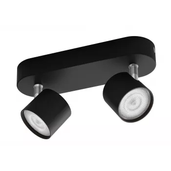Philips Star Spot 2-Floodlight negro 1000lm LED aplique de techo/pared