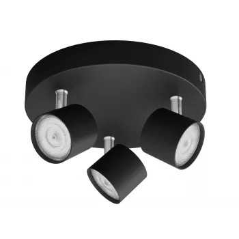 Philips Star Spot Foco de techo de 3 circuitos negro 1500lm