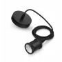 Philips Vintage Lámpara colgante casquillo E27 florón negro negro