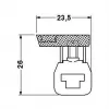 Phoenix 0421016 AKG 4 BU Borne de paso, azul, conexión por tornillo, 4 mm², 32 A, 800 V