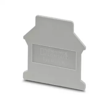 Tapa de cierre Phoenix 3006027 D-UK 16 para bornes de carril serie UK, gris