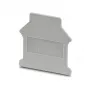 Tapa de cierre Phoenix 3006027 D-UK 16 para bornes de carril serie UK, gris