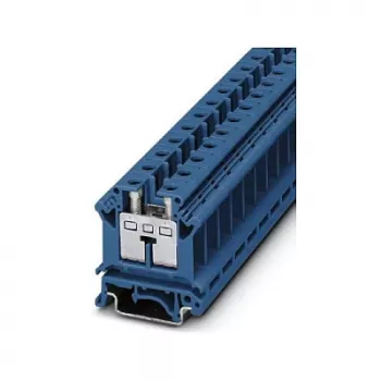 Phoenix 3006205 UIK 16 BU Borne de paso, azul, 16 mm², conexión por tornillo, carril DIN