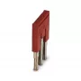Phoenix 3030174 FBS 3-5 puente de conexión, 3 polos, paso 5,2 mm, rojo