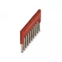 Phoenix 3030213 FBS 10-5 puente de conexión, 10 polos, paso 5,2 mm, rojo