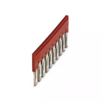 Phoenix 3030323 FBS 10-8 puente de conexión, 10 polos, paso 8,2 mm, rojo