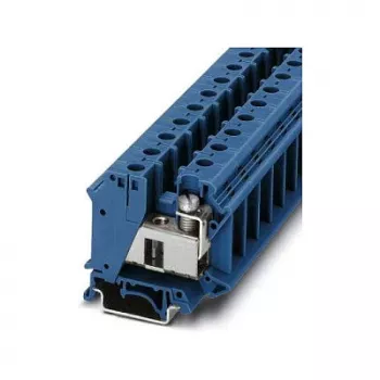 Phoenix 3075731 UTI 35 BU borne de instalación - azul, 35 mm², 125 A, 1000 V, conexión por tornillo, montaje en carril DIN