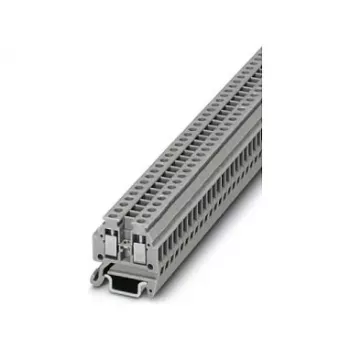 Borna de paso Phoenix 3100305 MT 1.5, conexión por tornillo, 1,5 mm², 500 V, 17,5 A, carril DIN, gris