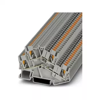 Borna de paso de doble nivel Phoenix 3209604 PTTBS 2.5, conexión push-in, gris
