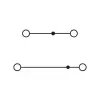 Phoenix 3210567 PTTB 2.5 borne de carril de doble nivel, push-in, 2,5 mm², 500 V, 22 A, gris