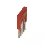 Phoenix 3213043 FBS 5-3.5 puente de conexión, 5 polos, paso 3,5 mm, rojo