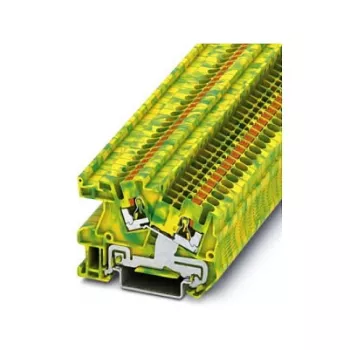 Phoenix 3213962 PTI 2,5-PE Borne de tierra push-in, 2,5 mm², verde-amarillo, montaje en carril DIN