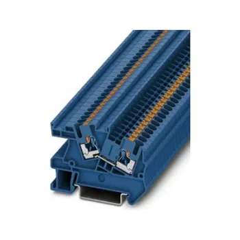 Phoenix 3213969 PTI 2,5 BU Borne de instalación push-in, azul, 2,5 mm², 24 A, 500 V, carril DIN