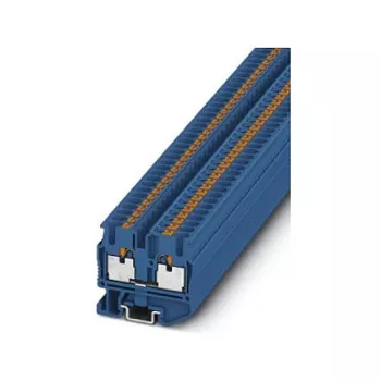 Phoenix 3248126 MPT 2,5 BU mini borne de paso, conexión por tornillo, azul