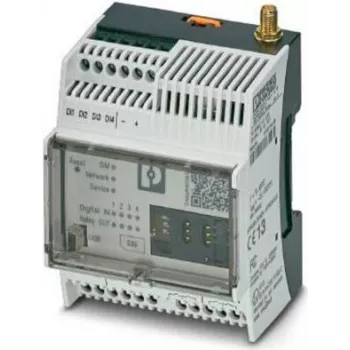 Phoenix Contact 1038567 módulo módem de telefonía móvil industrial, 4G LTE, GSM, GPRS, EDGE, carril DIN, gris