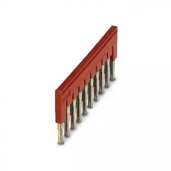 Phoenix Contact 3030271 FBS 10-6 Puente de conexión, 10 polos, paso 6,2 mm, rojo