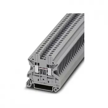 Phoenix Contact 3044076 UT 2.5 Borne de paso, conexión por tornillo, 2,5 mm², 800 V, 24 A, gris, montaje en carril DIN