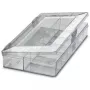 Phoenix Contact 5031524 caja de almacenamiento rectangular transparente de poliestireno con tapa abatible