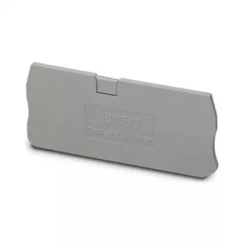 Phoenix Contact D-ST 2,5-QUATTRO Tapa final - Gris, poliamida, UL 94 V0, 2,2 mm de ancho