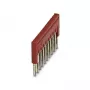 Puente de conexión Phoenix Contact FBS 10-3.5, 10 polos, paso 3,5 mm, rojo