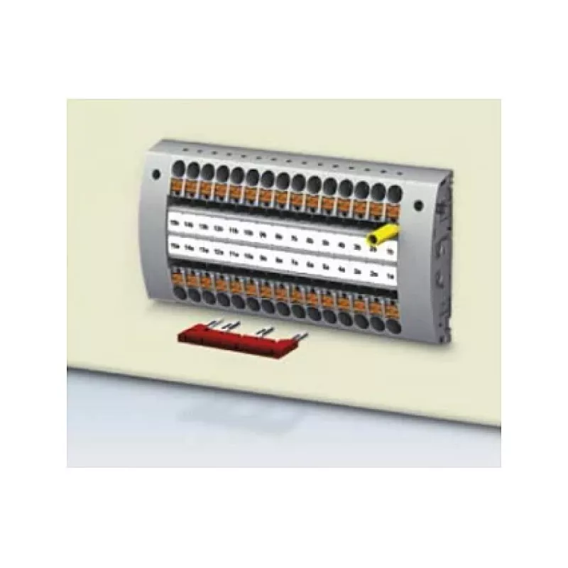 Phoenix Contact FBS 4-5 Puente de conexión de 4 polos, rojo, 32 A, 500 V