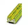 Phoenix Contact PT 1,5/S-PE Borne de paso, toma de tierra, Push-in, 1,5 mm², verde-amarillo