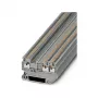 Phoenix Contact PT 1,5/S-TWIN borne de paso de doble nivel push-in, gris, 1,5 mm², 500 V, 17,5 A, montaje en carril DIN