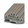 Phoenix Contact PT 2,5-3L Borne de carril de 3 pisos push-in, 2,5 mm², 24 A, 500 V, gris