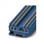 Phoenix Contact PT 2,5-QUATTRO BU Borne de paso push-in, azul, 4 conexiones, 2,5 mm², 800 V, 24 A, montaje en carril DIN