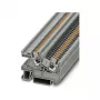 Borne de instalación Phoenix Contact PTI 2.5 Push-In, de 2 pisos, 2,5 mm², 500 V, 24 A, carril DIN, gris