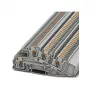 Phoenix Contact PTI 4-L/L Borne de carril de 3 niveles, push-in, 4 mm², 400 V, 32 A, gris