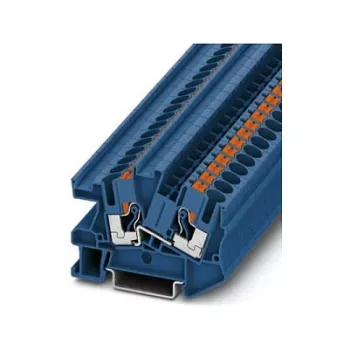 Phoenix Contact PTI 6 BU Borne de instalación push-in, azul, 6 mm², 500 V, 41 A, carril DIN