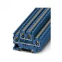 Phoenix 3210570 PTTB 2,5 BU Borne de carril de doble nivel con tecnología Push-in