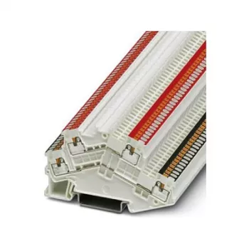 Phoenix Contact PTTBS-1,5/SWH/U-BK/O-RD Borne de carril de doble nivel negro/rojo