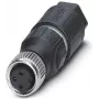 Phoenix Contact SACC-M 8FS-3QO-0,25-M conector hembra M8 para montaje en campo, 8 polos codificación A, QUICKON IDC, IP67 1441040